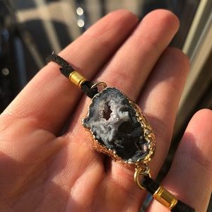 Handmade Crystalline Gem Stone Necklace